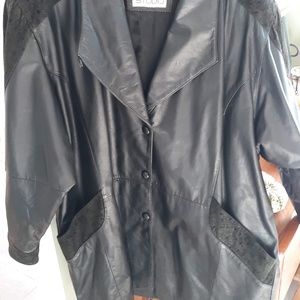 Leather Car Coat